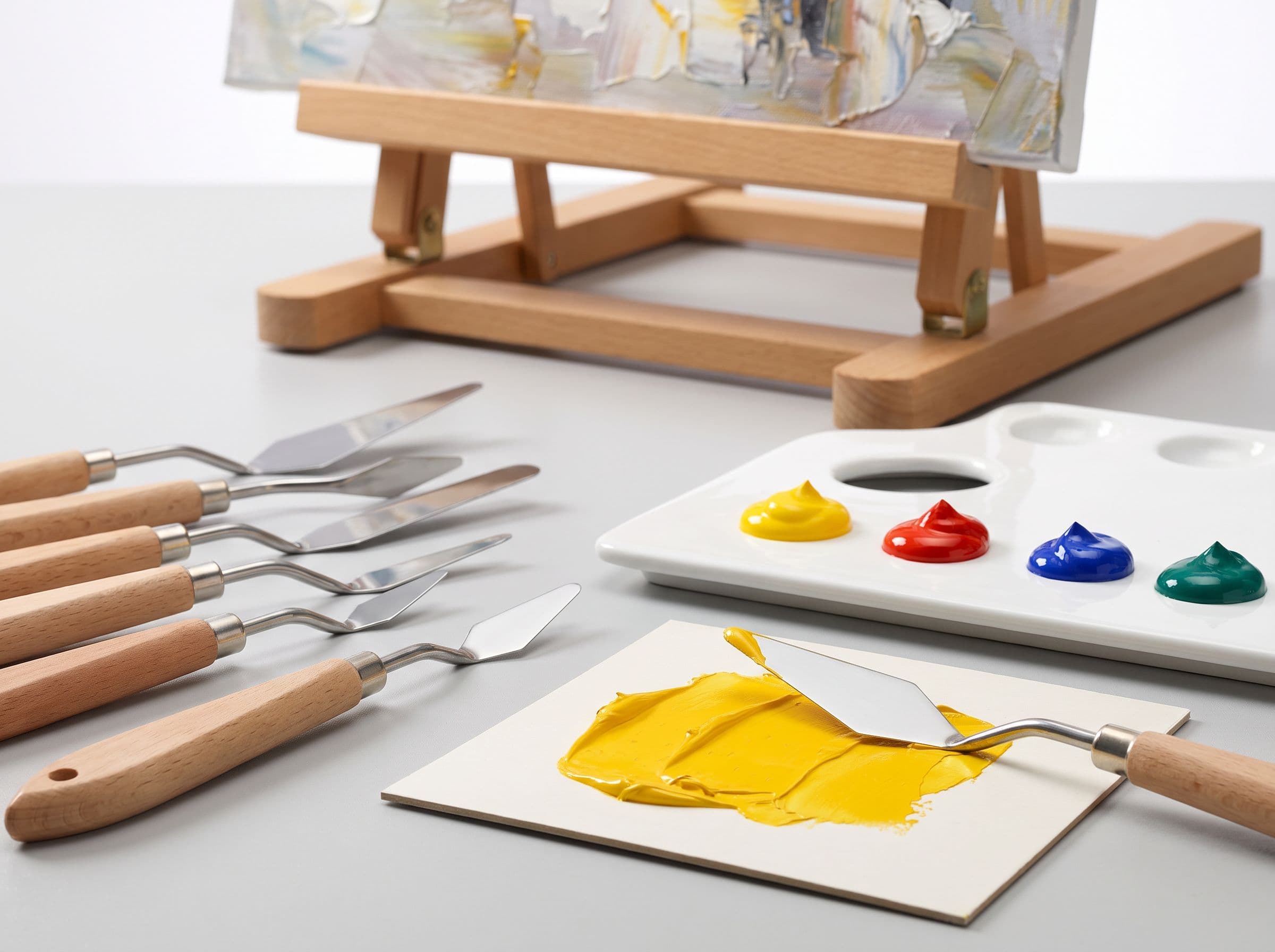 Comment obtenir un effet de mouvement avec la peinture au couteau